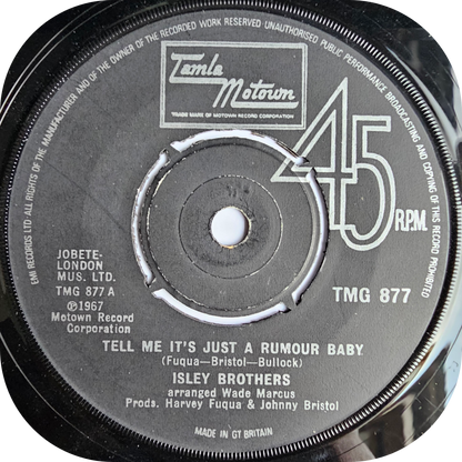 Isley Brothers - Tell Me It Is Just A Rumour Baby - Tamla Motown