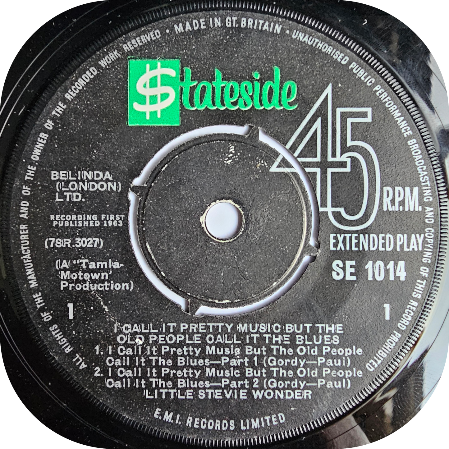 Little Stevie Wonder - I Call It Pretty Music - Stateside E.P