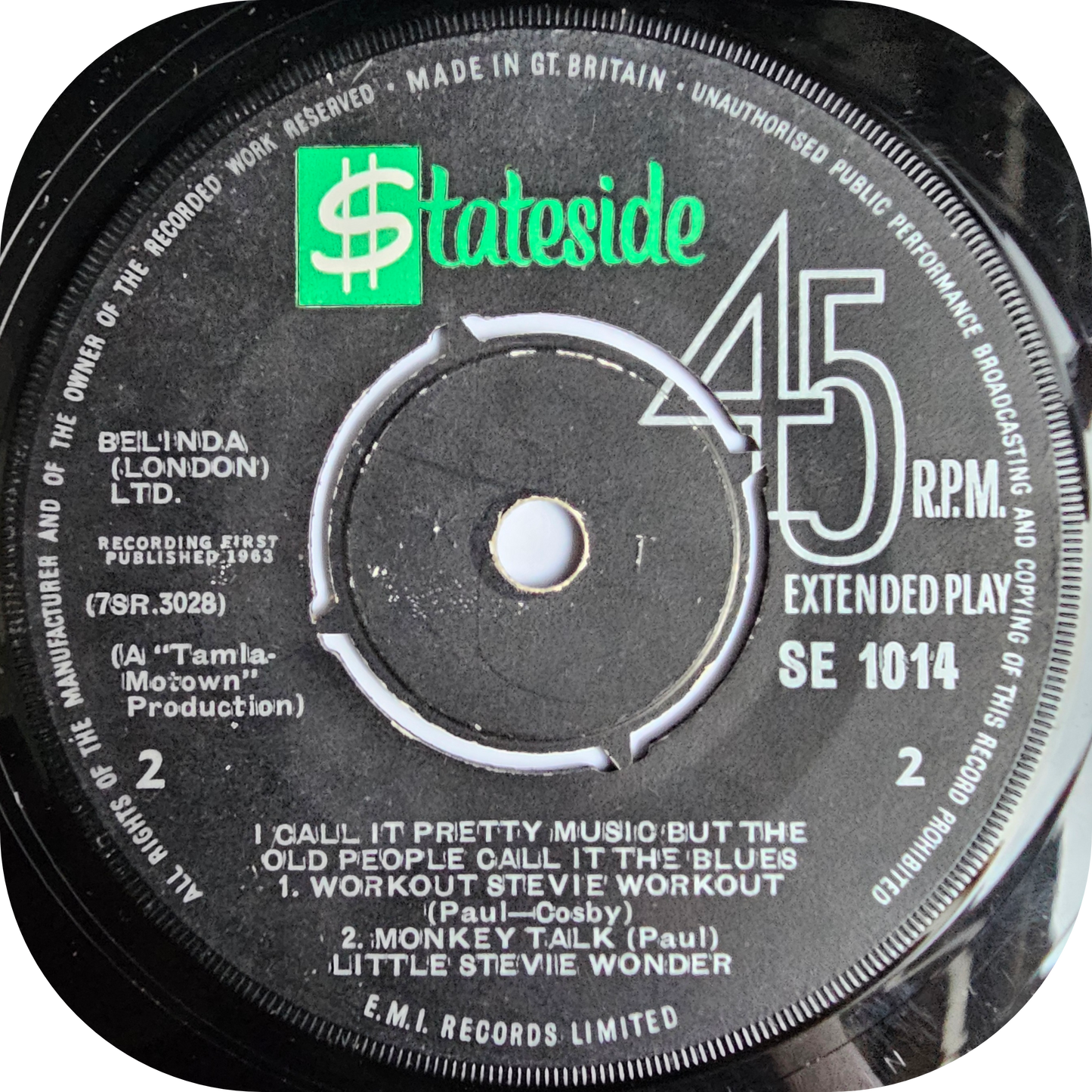 Little Stevie Wonder - I Call It Pretty Music - Stateside E.P