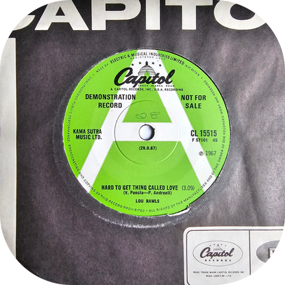 Lou Rawls - Hard To Get Thing Called Love - Capitol DEMO