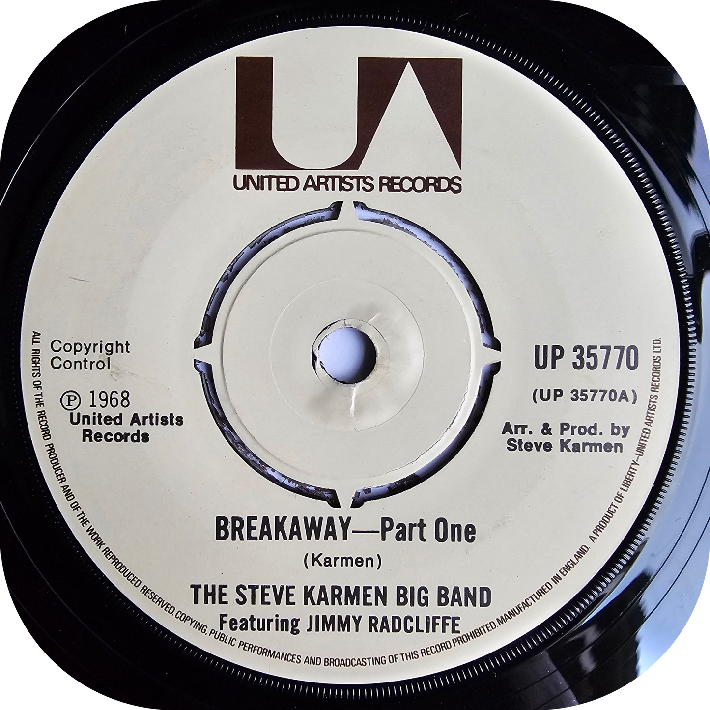 Steve Karmen Big Band - Breakaway - United Artists