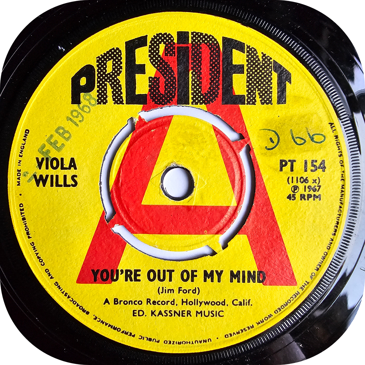 Viola Wills - You're Out Of My Mind - President DEMO