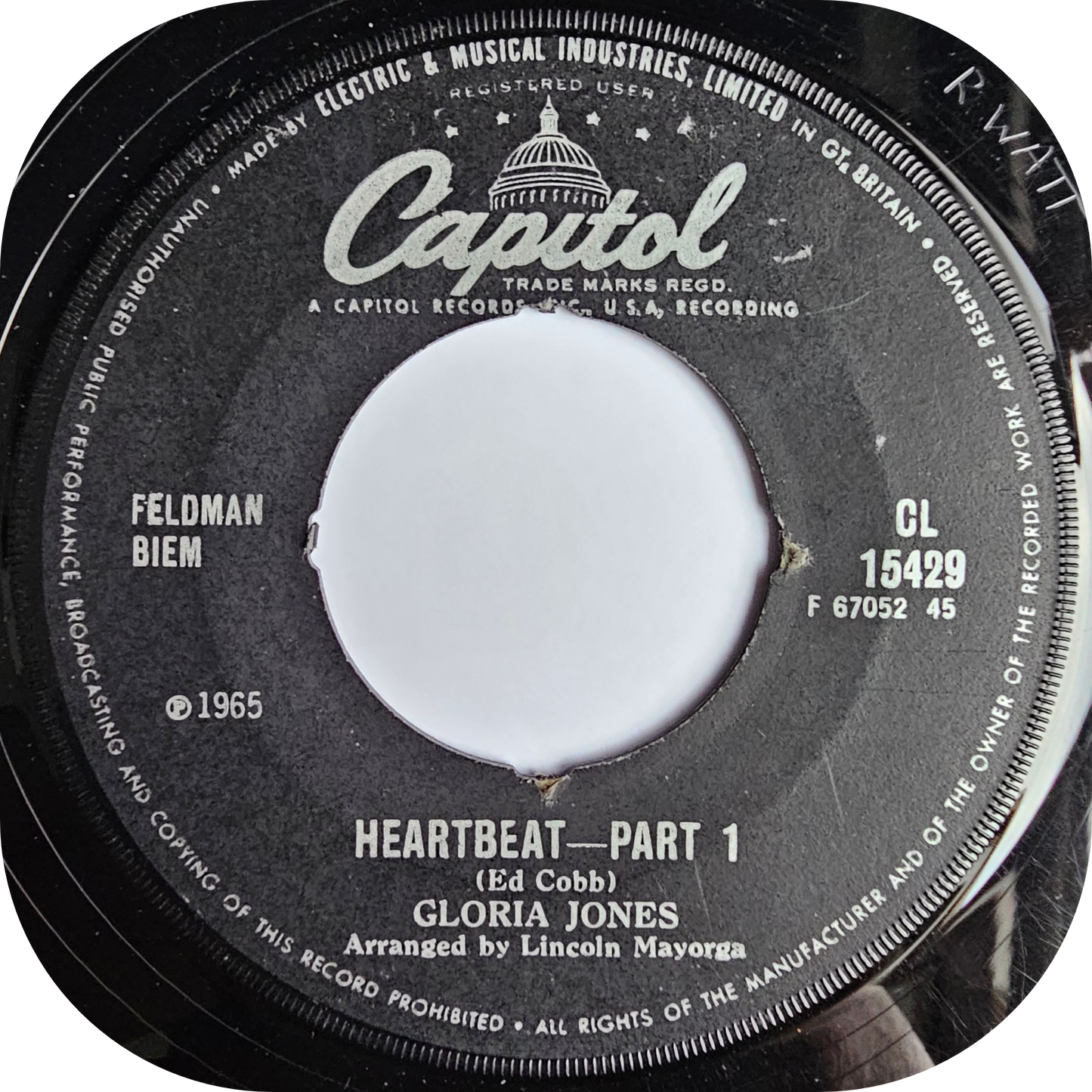 Gloria Jones - Heartbeat - Capitol