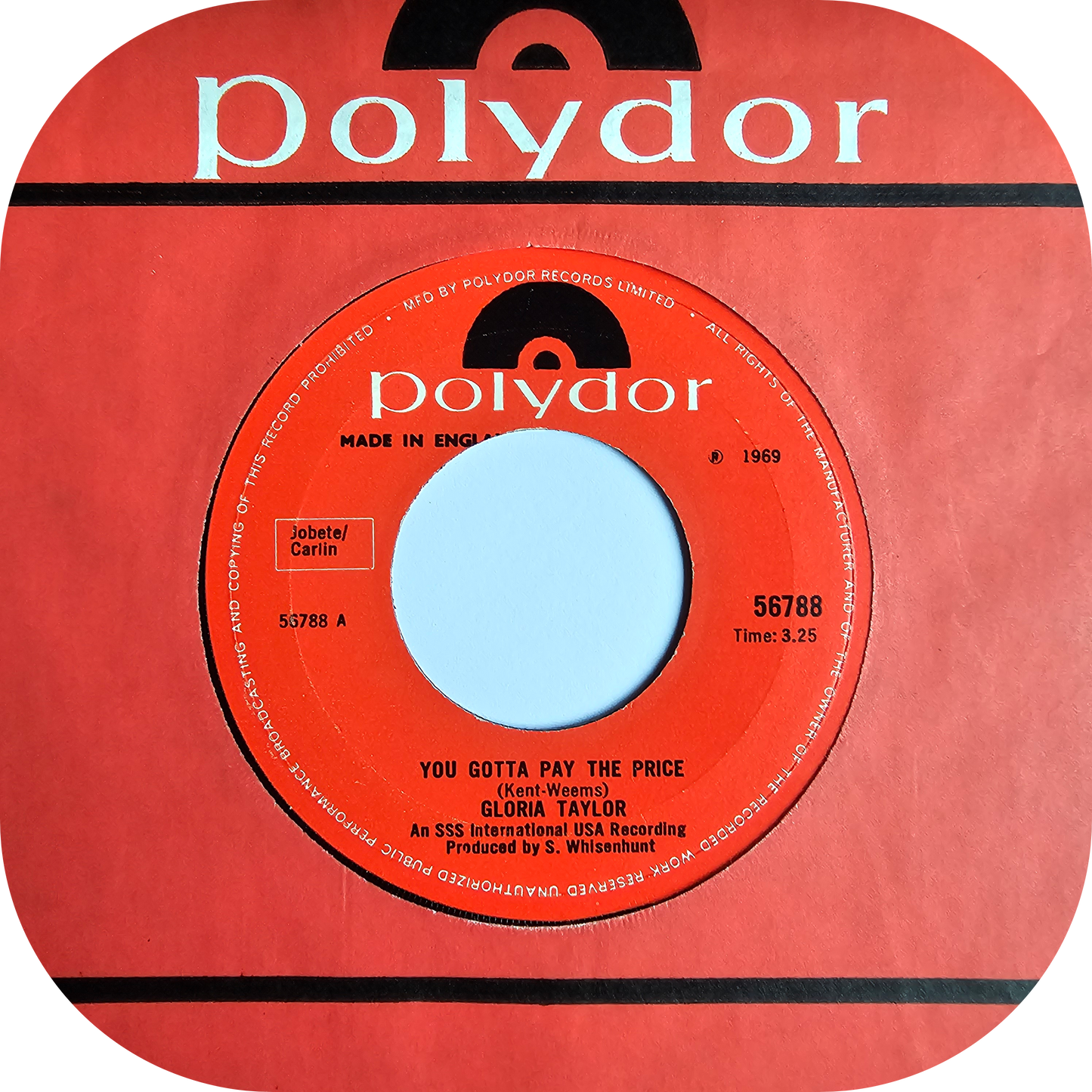 Gloria Taylor - You Gotta Pay The Price - Polydor