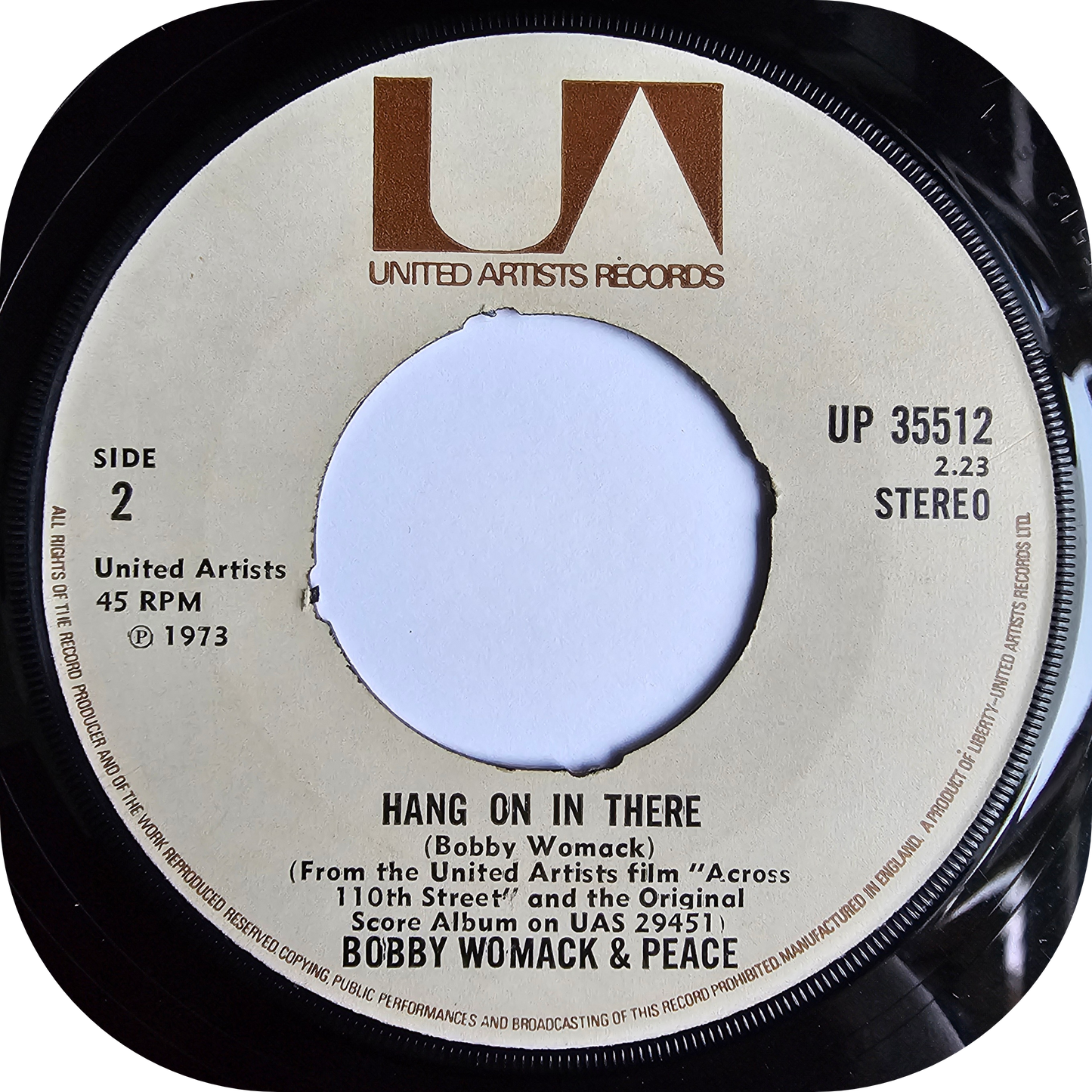 Bobby Womack & Peace - Across 110th Street - United Artists