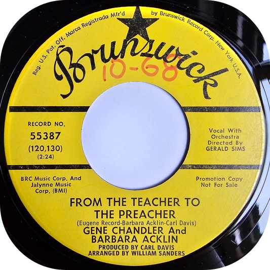 Gene Chandler & Barbara Acklin - From The Teacher To The Preacher - Brunswick DEMO