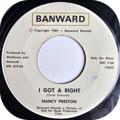 Nancy Preston - I Got A Right - Banward