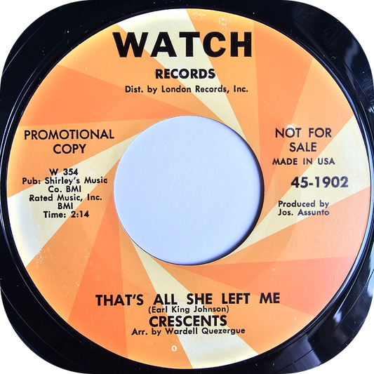 Crescents - That's All She Left Me - Watch DEMO