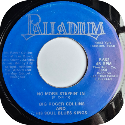 Big Roger Collins - You Run Your Mouth Too Much - Palladium