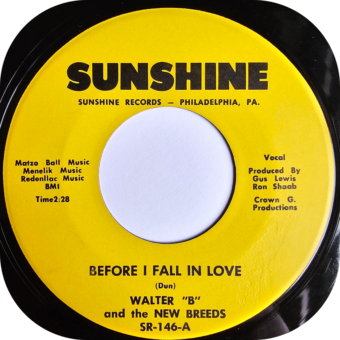 Walter "B" - Before I Fall In Love - Sunshine