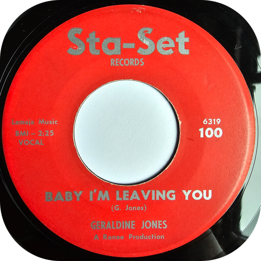 Geraldine Jones - Baby I'm Leaving You - Sta-Set