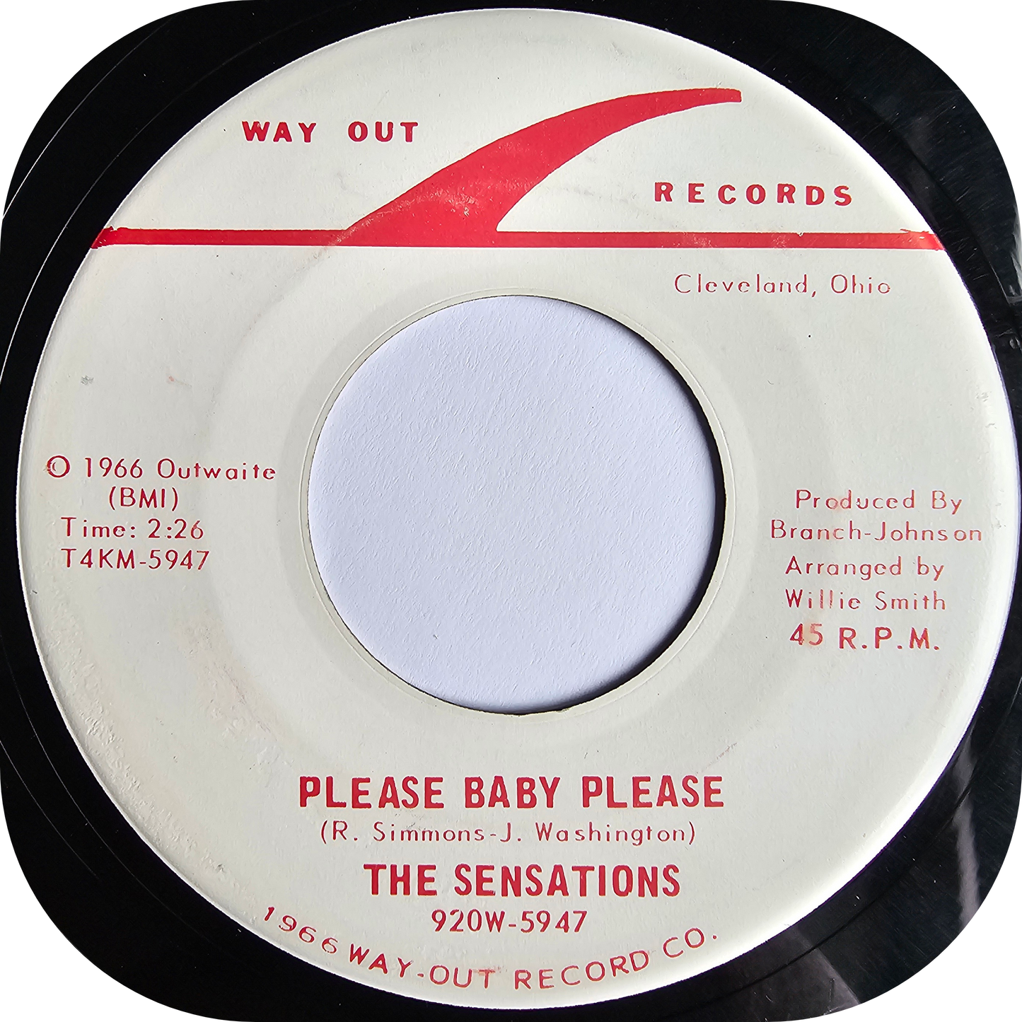 Sensations, The - Please Baby Please - Way Out