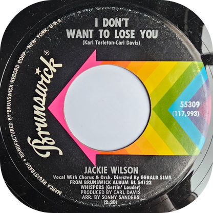 Jackie Wilson - I Don't Want To Lose You - Brunswick