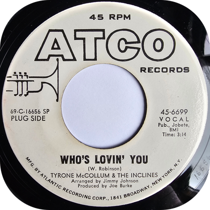 Tyrone McCollum - I Don't Want To Cry - Atco DEMO