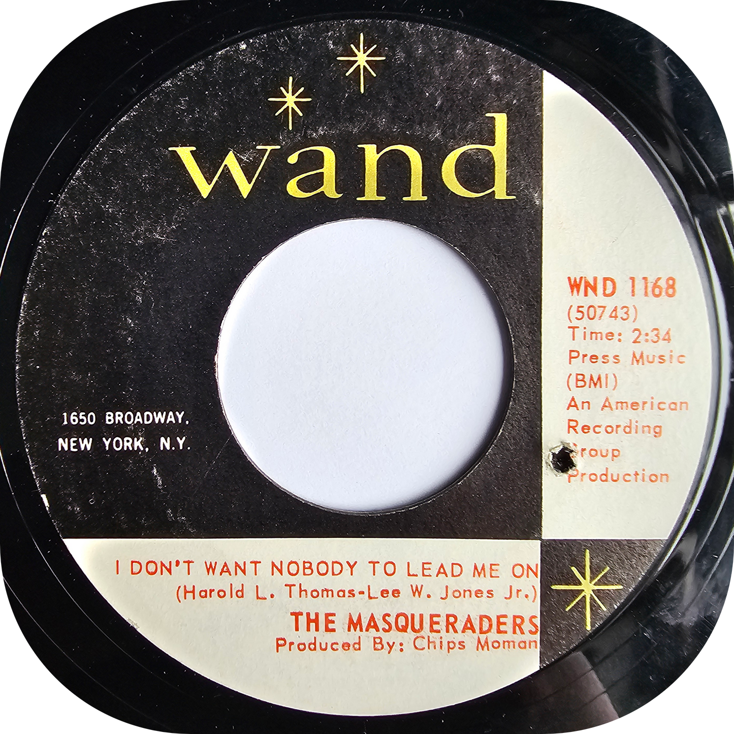 Masqueraders, The - I Don't Want Nobody To Lead Me On - Wand