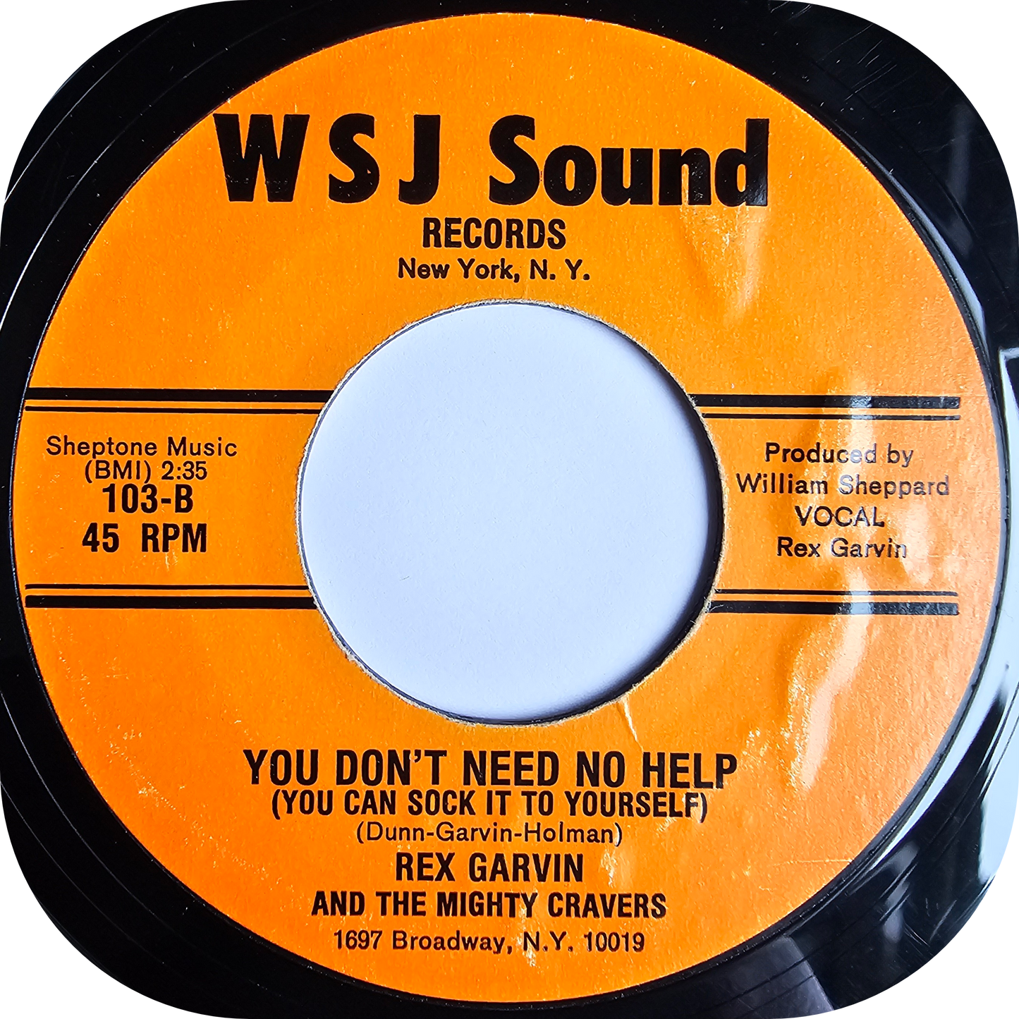 Rex Garvin - You Don't Need No Help - WSJ