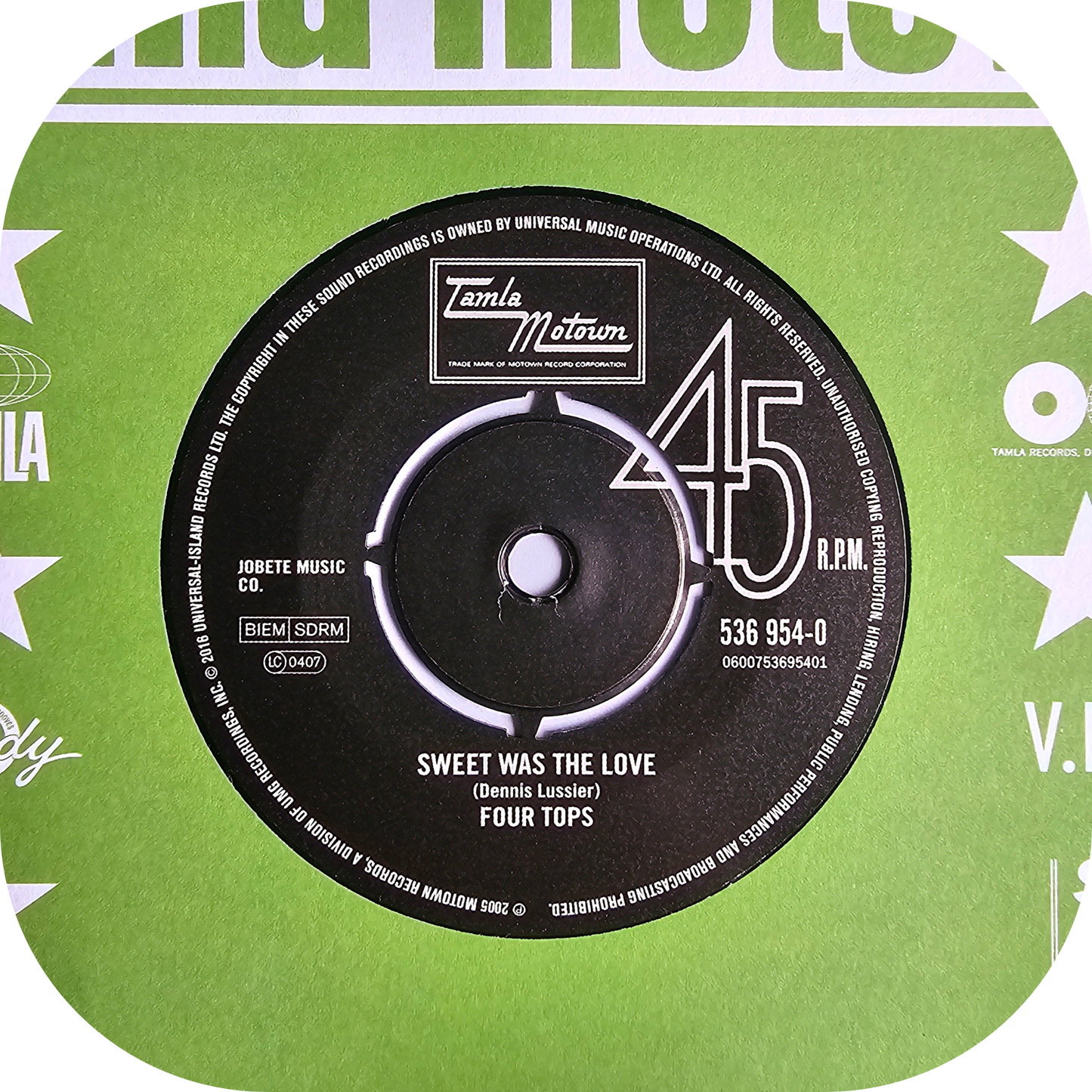 Four Tops - Sweet Was The Love - Tamla Motown