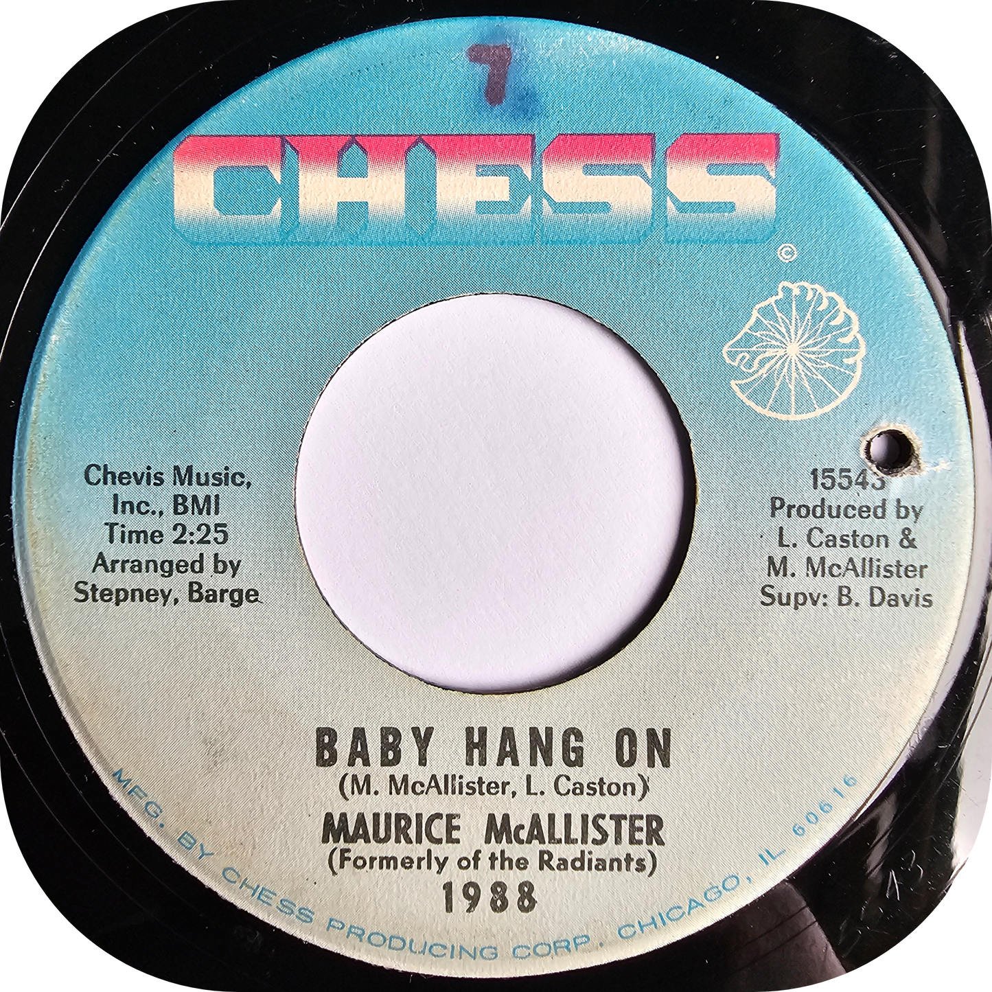 Maurice McAllister - Baby Hang On - Chess