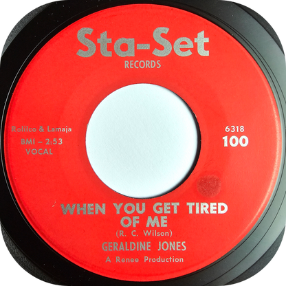 Geraldine Jones - Baby I'm Leaving You - Sta-Set