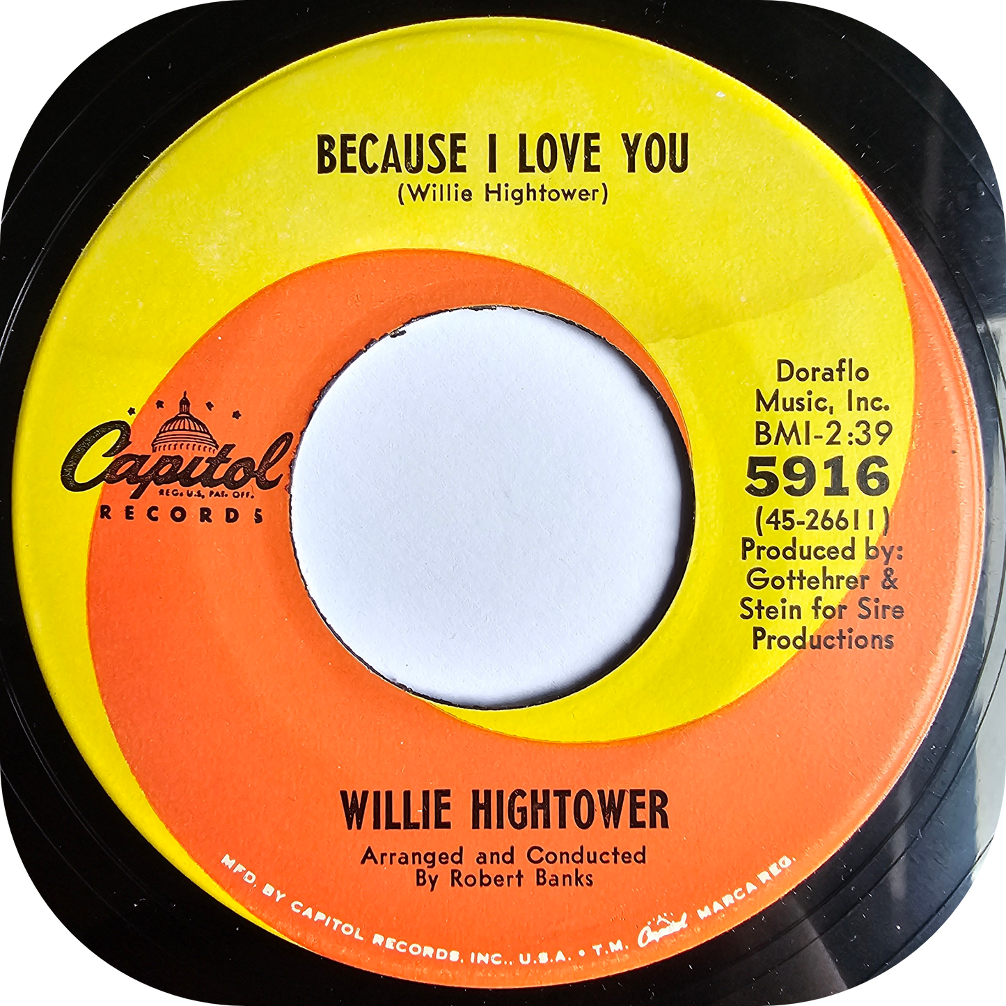Willie Hightower - Because I Love You - Capitol