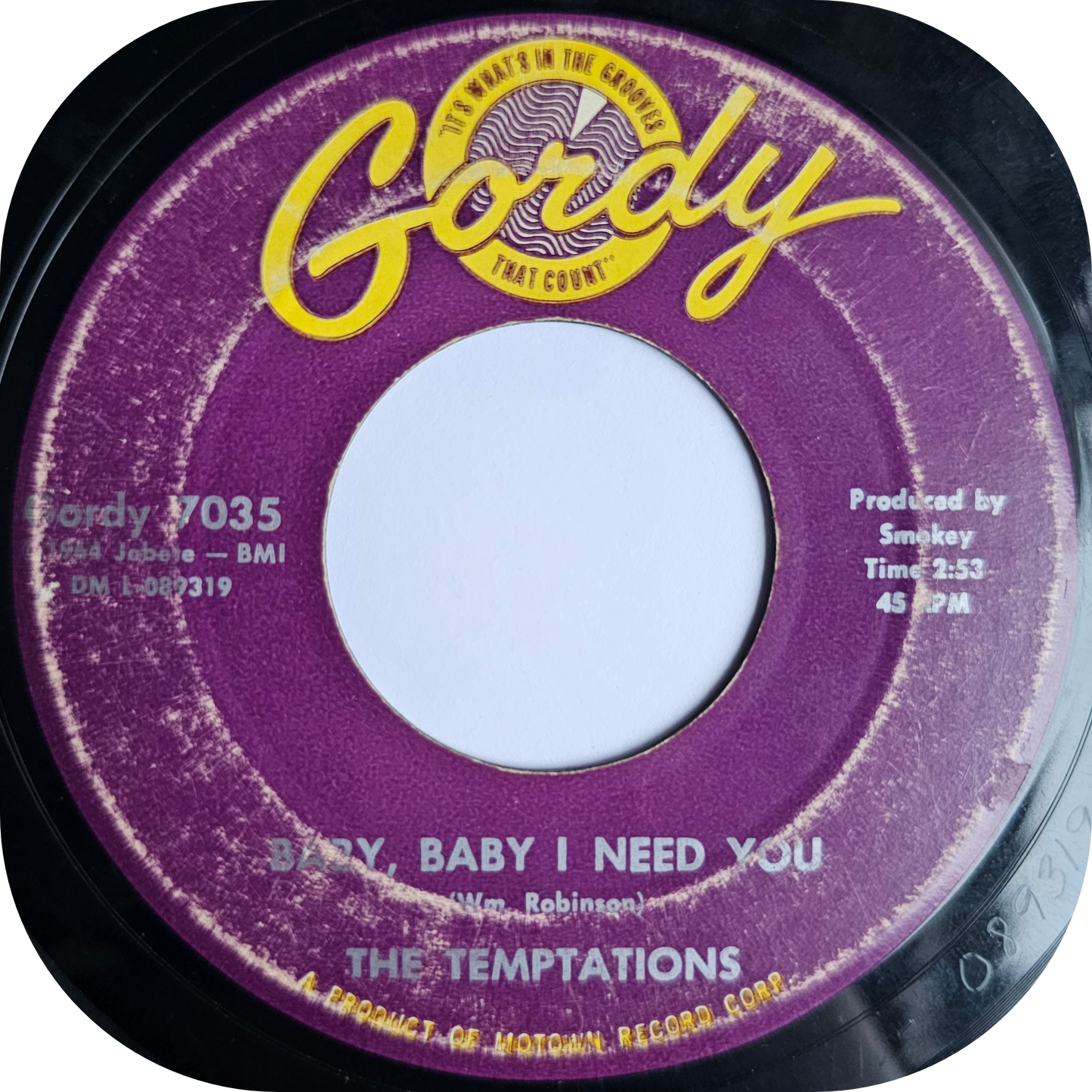 Temptations, The - Girl (Why You Wanna Make Me Blue) - Gordy