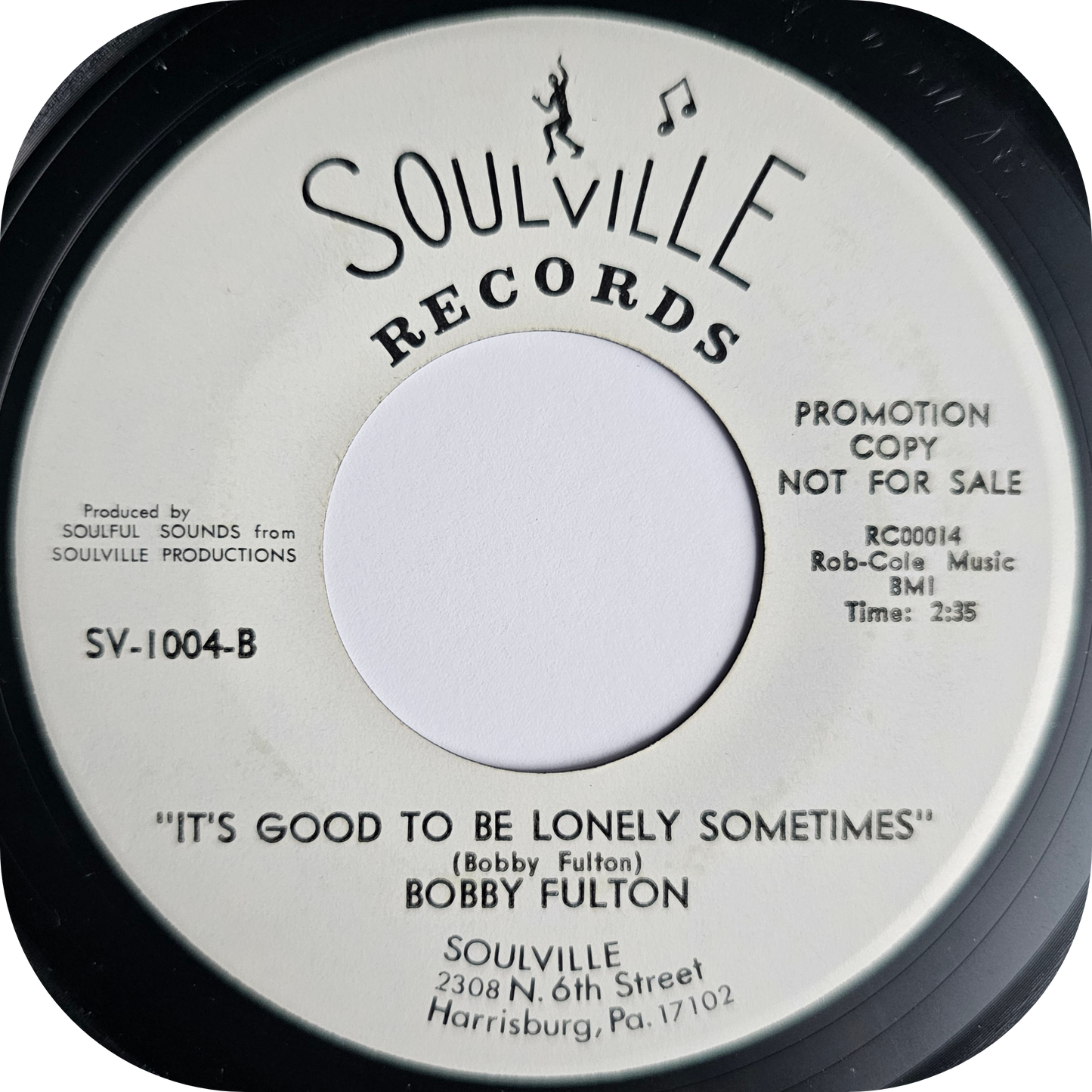 Bobby Fulton - It's Good To Be Lonely Sometimes - Soulville DEMO