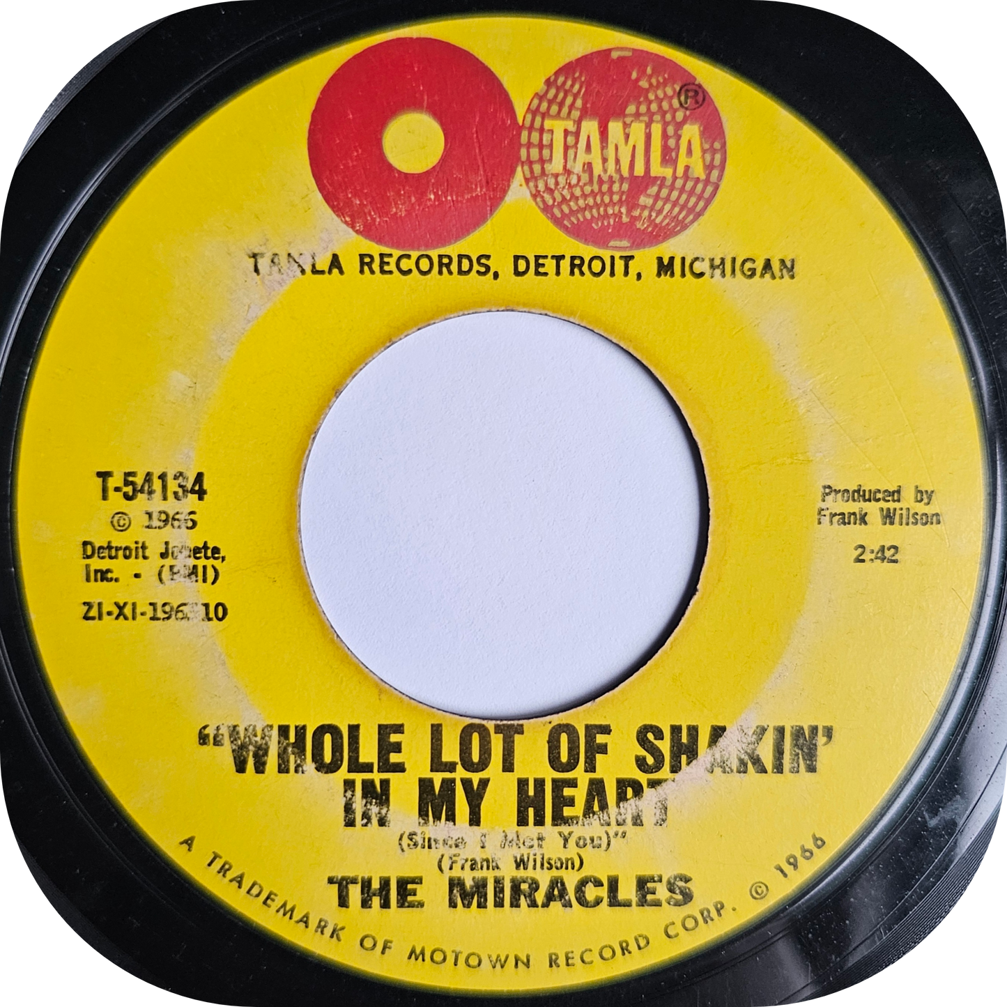 Miracles, The - Whole Lot Of Shakin' In My Heart - Tamla