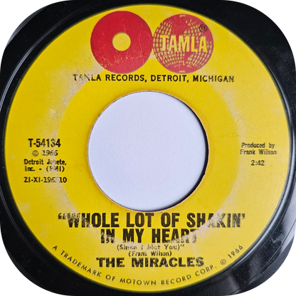 Miracles, The - Whole Lot Of Shakin' In My Heart - Tamla