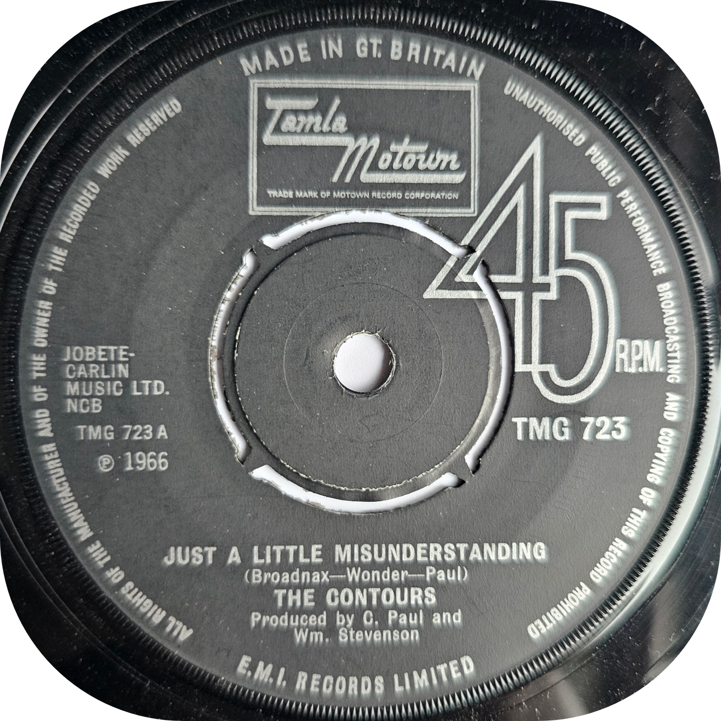 Contours, The - Just A Little Misunderstanding - Tamla Motown