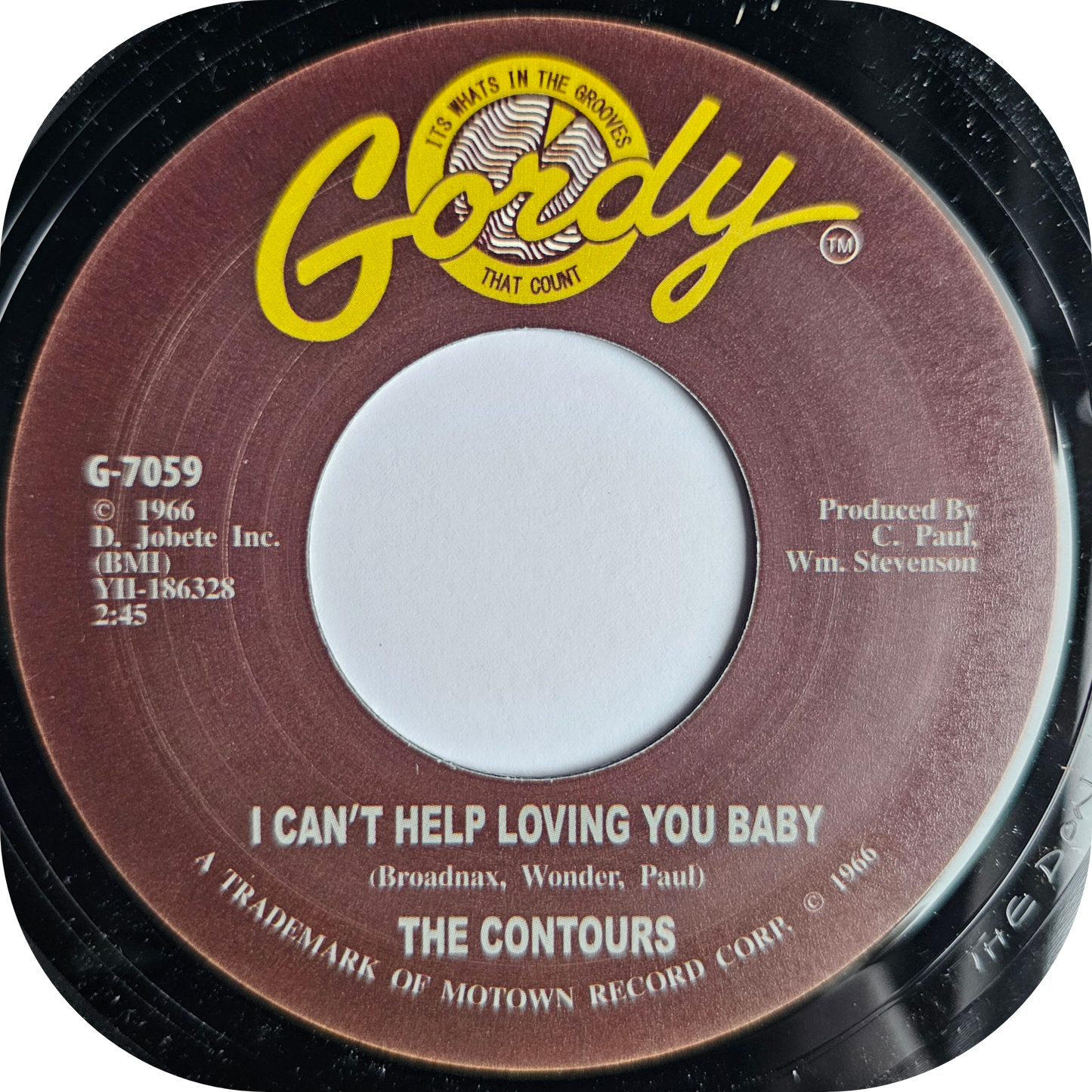 Contours, The - I Can't Help Loving You Baby - Gordy