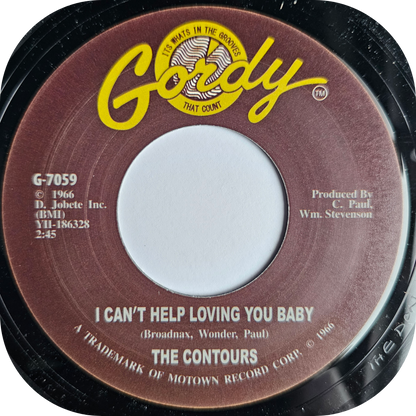 Contours, The - I Can't Help Loving You Baby - Gordy