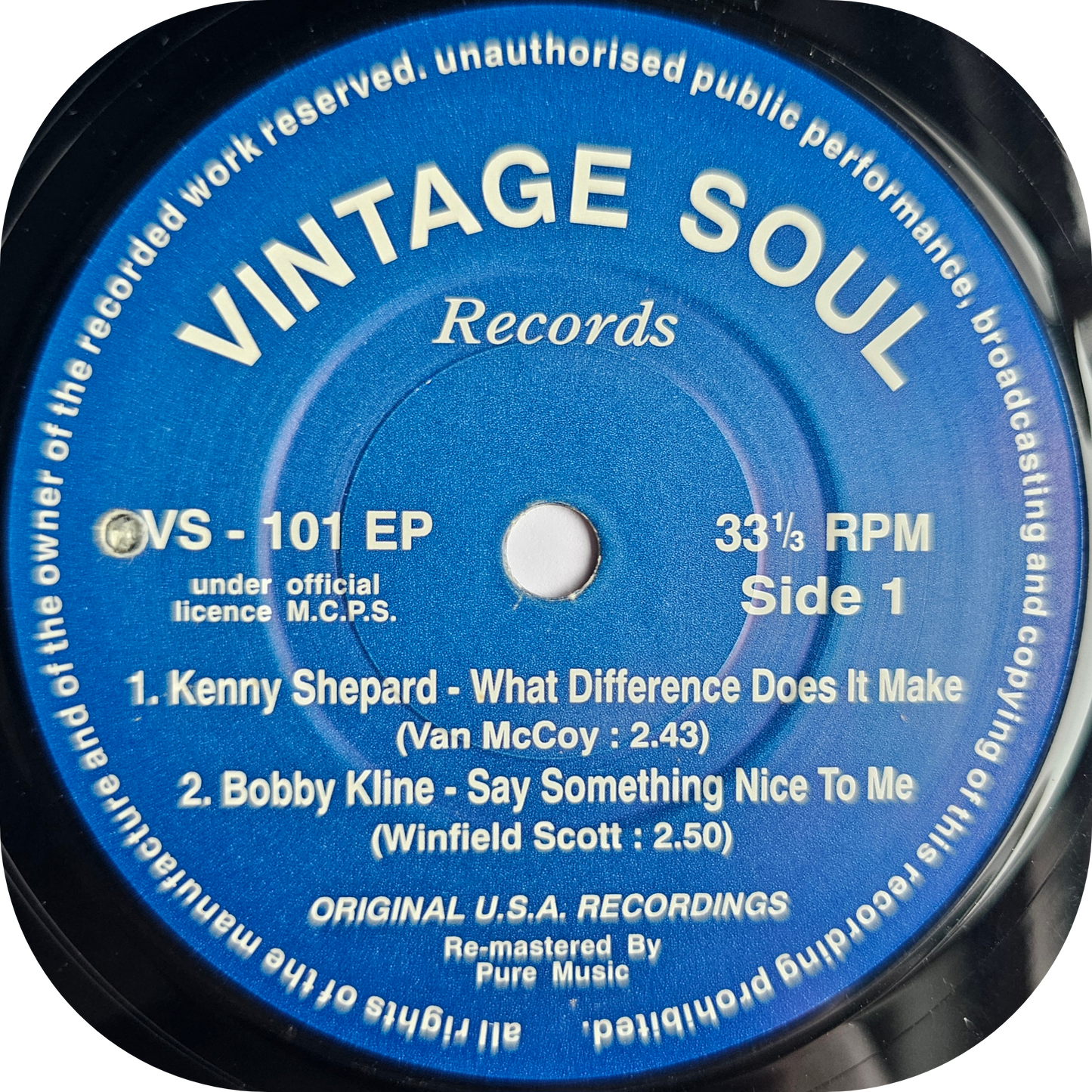 Vintage Soul E.P - Kenny Sheppard, Bobby Kline, Reggie Alexander, Johnny Mae Matthews
