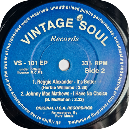 Vintage Soul E.P - Kenny Sheppard, Bobby Kline, Reggie Alexander, Johnny Mae Matthews