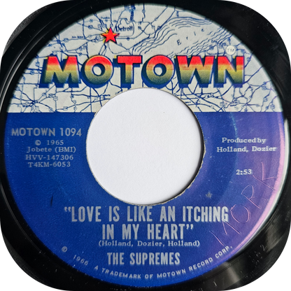 Supremes, The - Love Is Like An Itching In My Heart - Motown