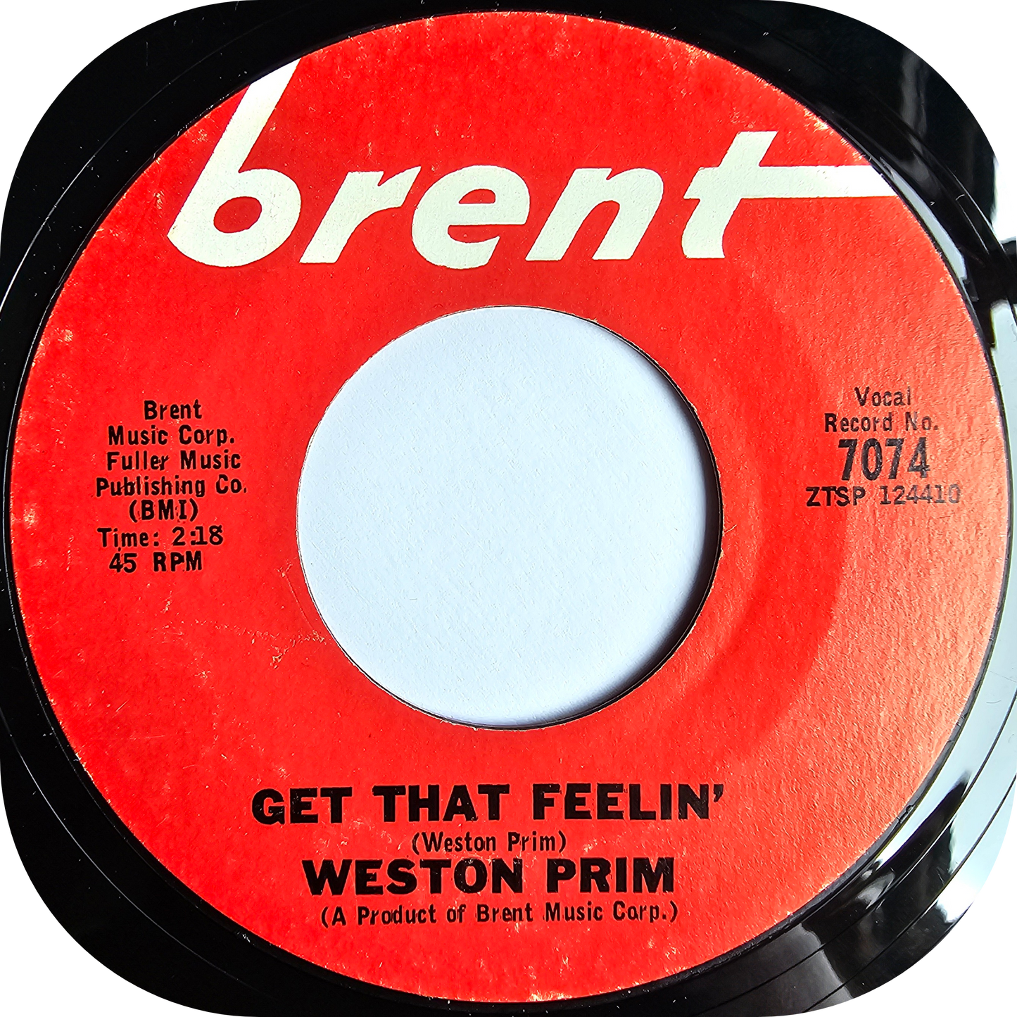 Weston Prim - Get That Feelin' - Brent
