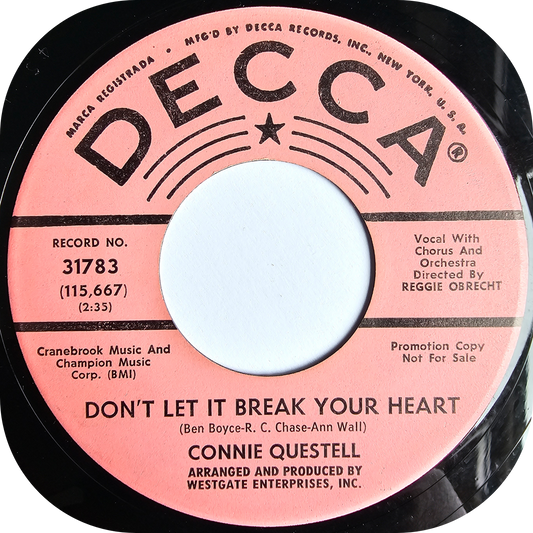 Connie Questell - Don't Let It Break Your Heart - Decca DEMO