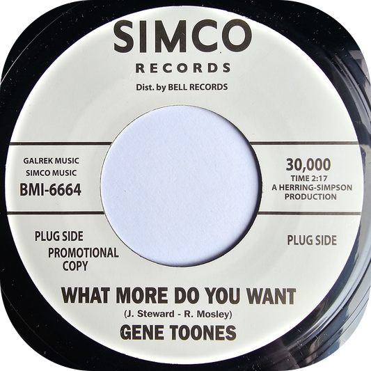 Gene Toones - What More Do You Want - Simco