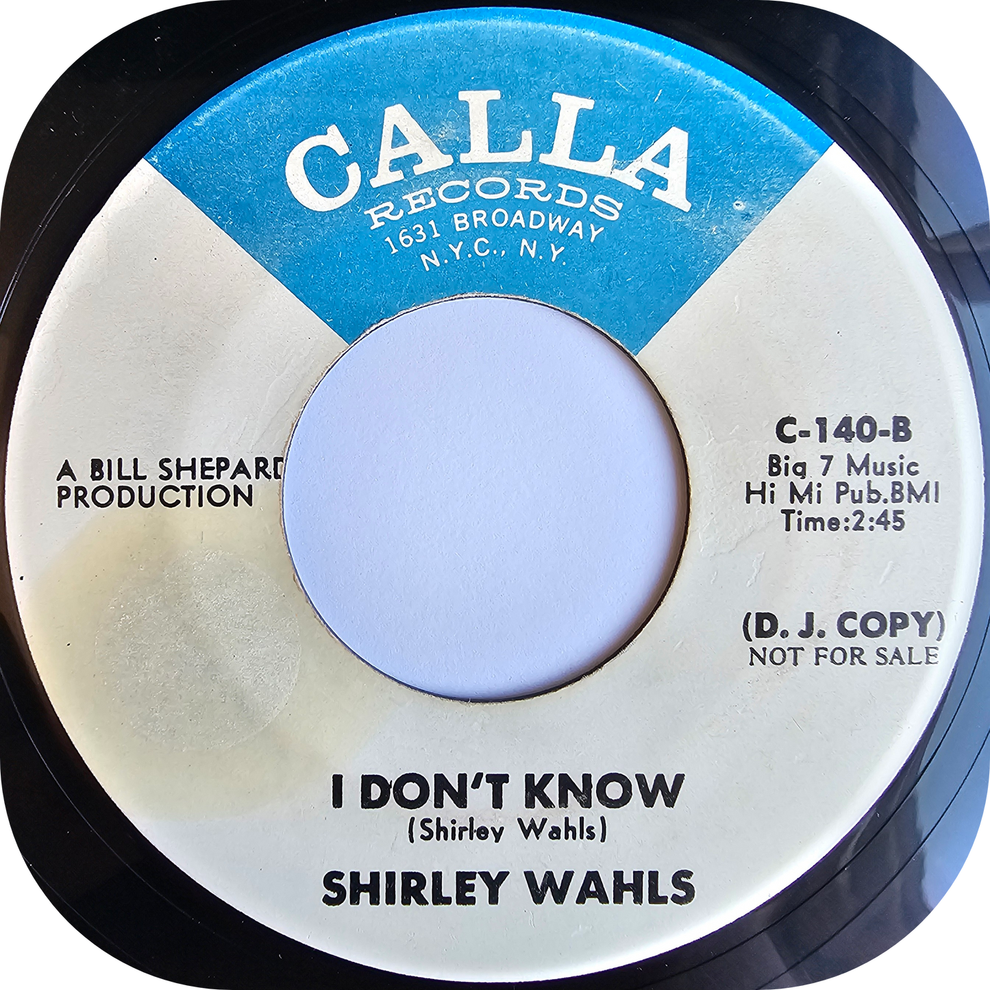 Shirley Wahls - Because I Love You - Calla DEMO