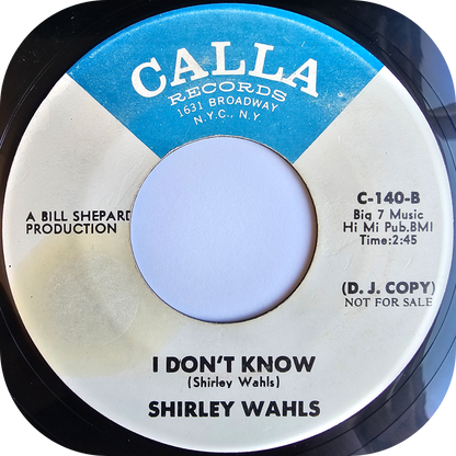 Shirley Wahls - Because I Love You - Calla DEMO
