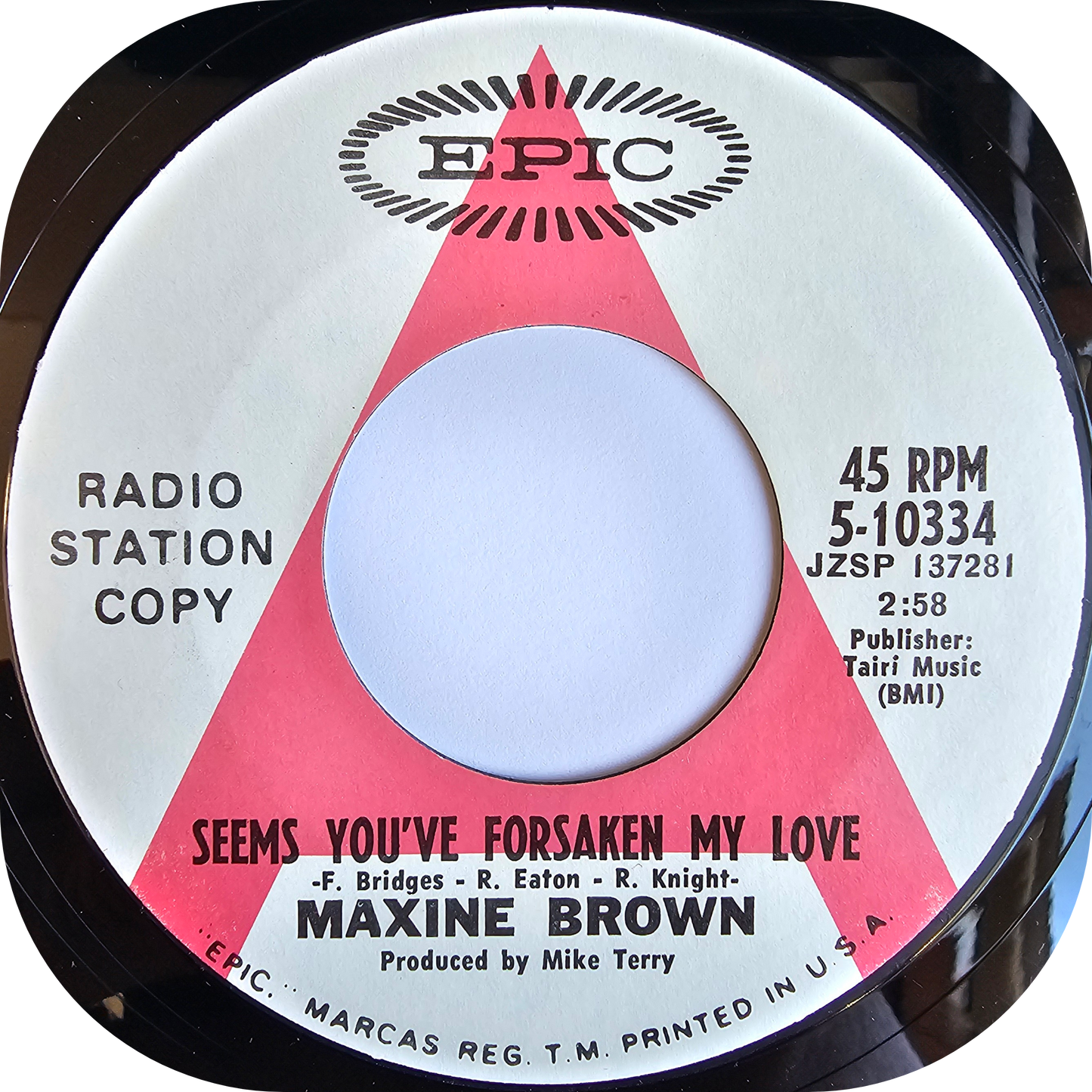 Maxine Brown - Seems You've Forsaken My Love - Epic DEMO