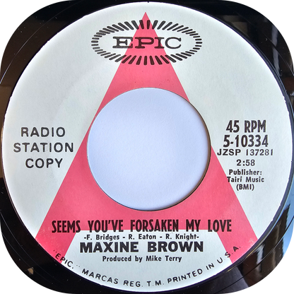 Maxine Brown - Seems You've Forsaken My Love - Epic DEMO
