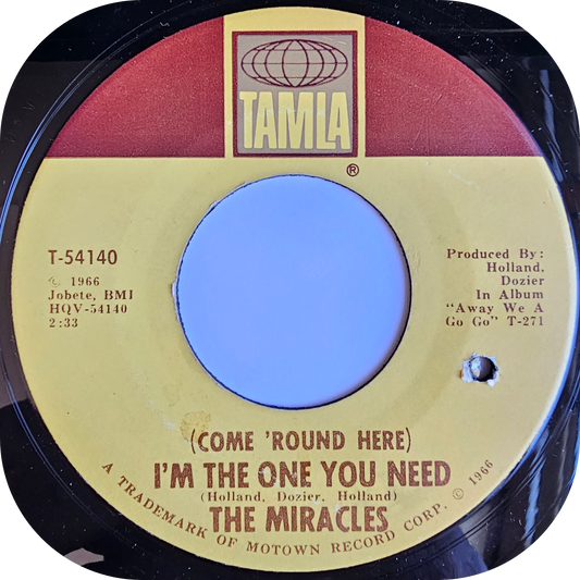 Miracles, The - I'm The One You Need - Tamla