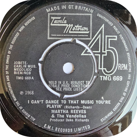 Martha Reeves - I Can't Dance To That Music You're Playin' - Tamla Motown