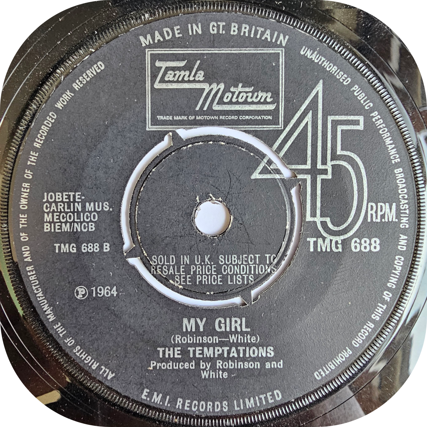 Temptations, The - My Girl - Tamla Motown
