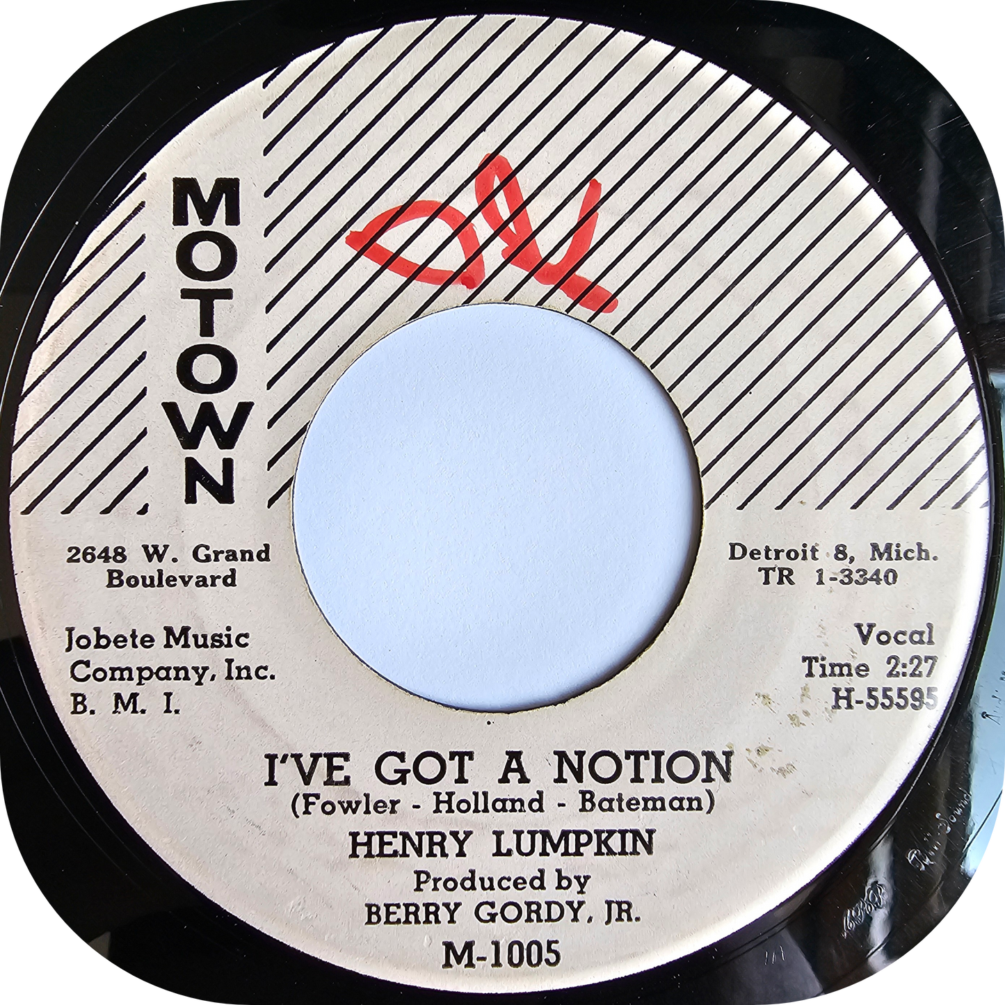 Henry Lumpkin - I've Got A Notion - Motown