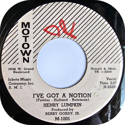 Henry Lumpkin - I've Got A Notion - Motown