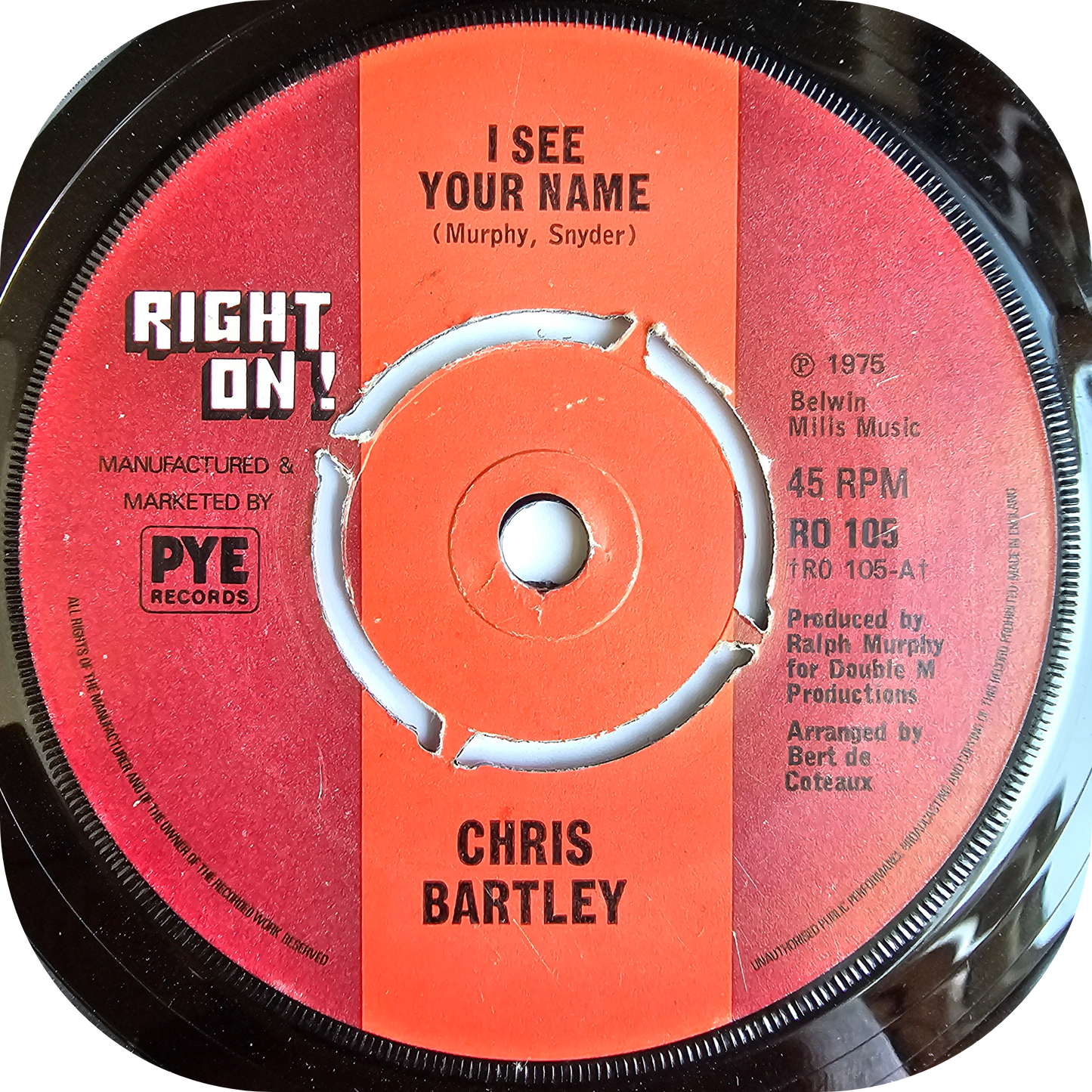 Chris Bartley - I See Your Name - Right On!