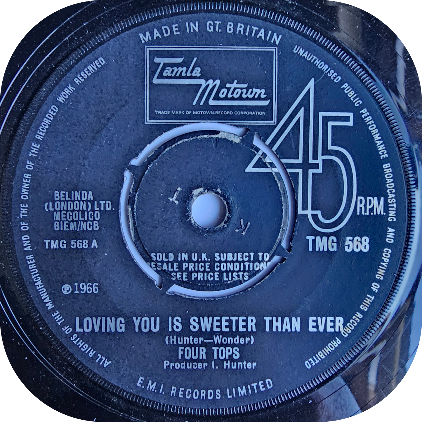 Four tops - Loving You Is Sweeter Than Ever - Tamla Motown