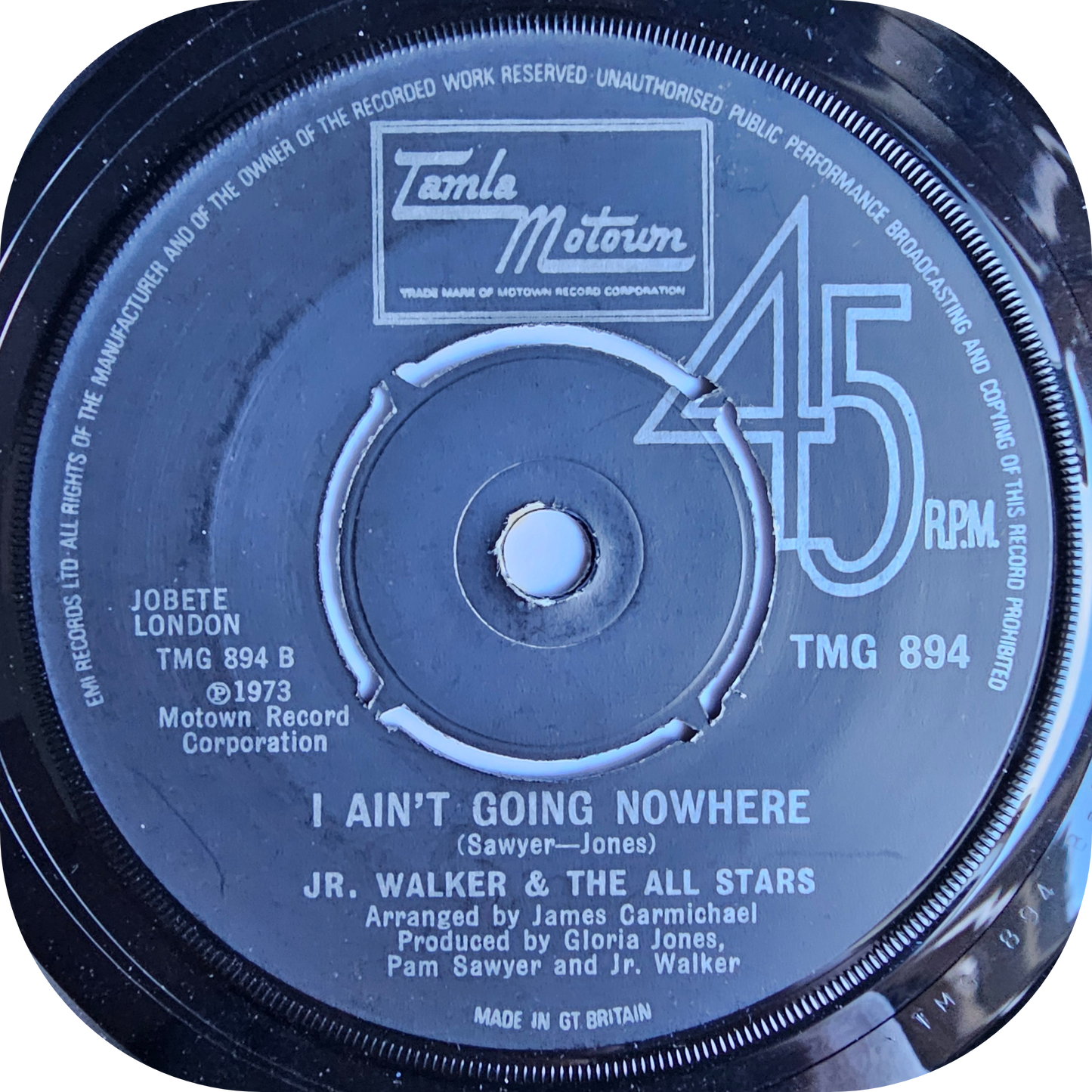 Jr Walker - I Ain't Going Nowhere - Tamla Motown