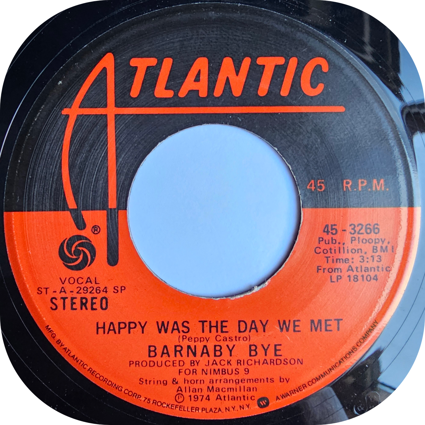 Barnaby Bye - Can't Live This Way - Atlantic